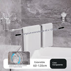 🚿✨ Barra de toalla con ventosa ajustable: no requiere perforar, no daña y tiene un agarre cómodo.