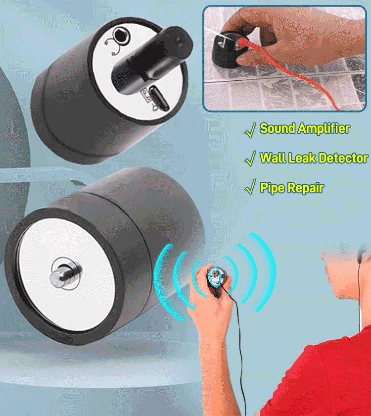 ✨【Vremenski ograničeni popust od 50%】 Detektor curenja cijevi, višestruke kućne/industrijske namjene, brzo otkrivanje