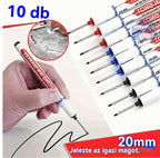 【💥10 darab】👍20mm hosszú hegyjelölő mély furatokhoz, speciális olajbázisú jelölő famegmunkáláshoz, alkalmas kerámiához, fürdőszoba felszereléshez, dekoratív rögzítéshez és fa jelöléshez