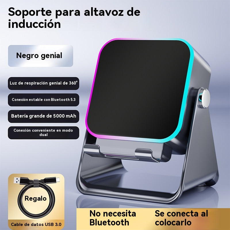 🔥📢 50% kedvezmény! 5 az 1-ben Bluetooth hangszóró vezeték nélküli töltéssel és állítható telefon tartóval 🎶⚡