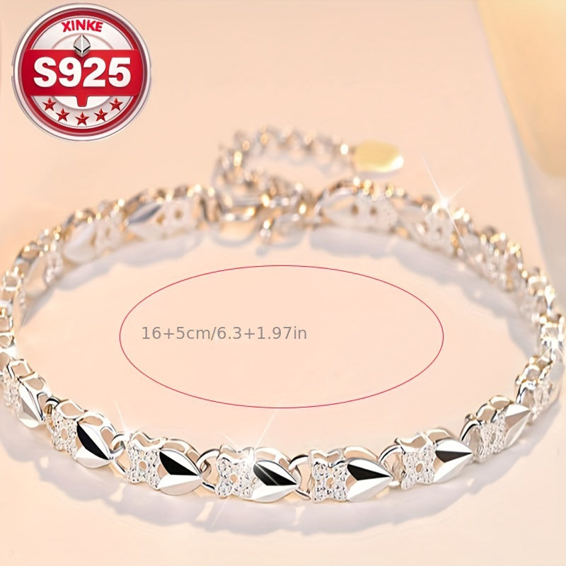 【Féláron, korlátozott ideig!】【Vásároljon 1-et, kap 1-et ingyen】Új divatos 925 sterling ezüst női karkötő
