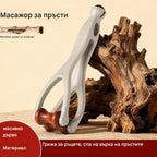 💥30OFF%🌿 Масажор за пръсти от масивна дървесина: Ролките от естествено дърво помагат за отблокиране на ставните меридиани и облекчаване на умората в ръцете. 🌿