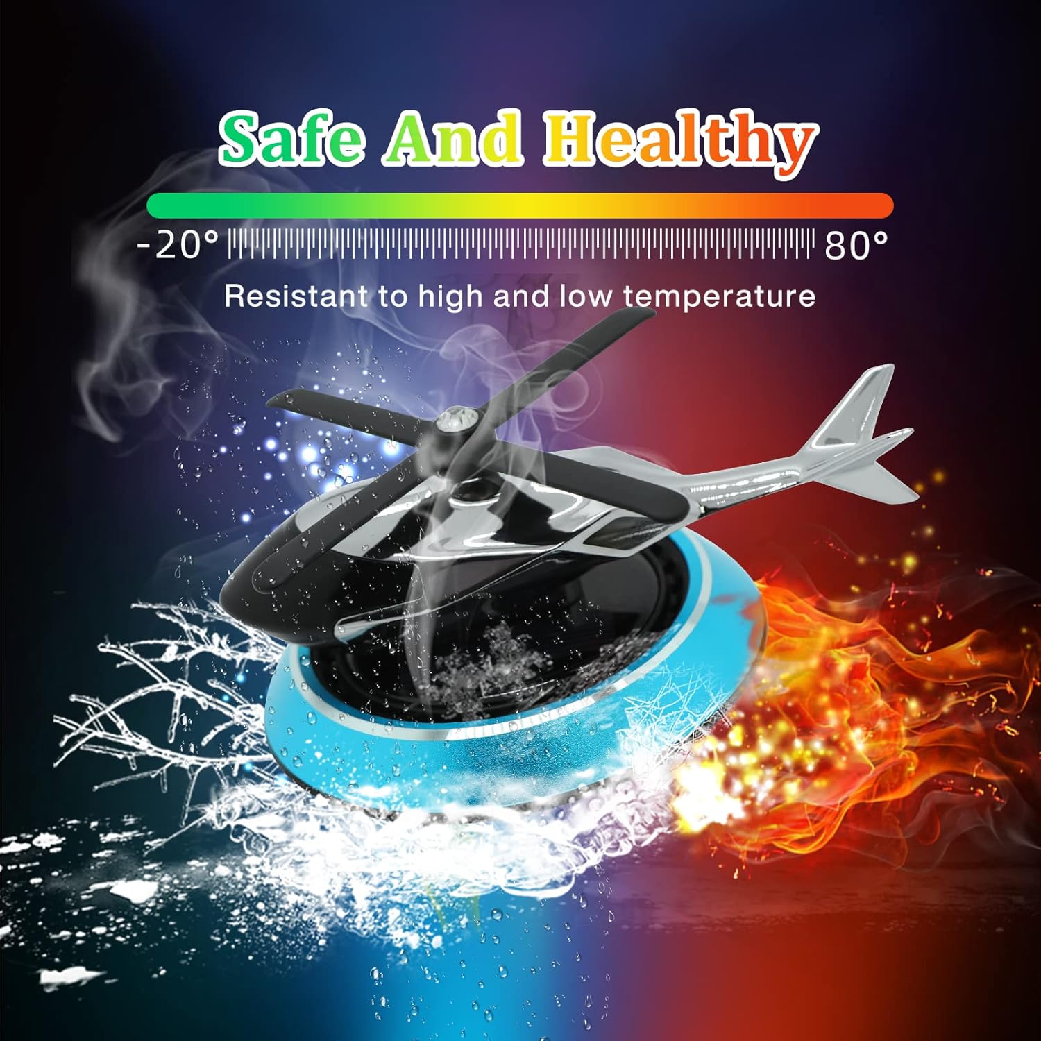 🔥🔥【Oferta ograniczona czasowo】Montowana w pojeździe dekoracja samolotu zasilana energią słoneczną, innowacyjna aromaterapia zasilana energią słoneczną, może być obracana, gdy jest światło słoneczne, a zapach będzie trwał przez długi czas