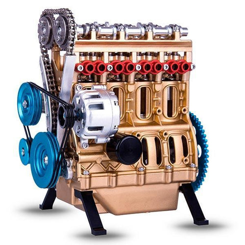 Mechanická kovová sestava V8 pro kutily Celokovový model automobilu