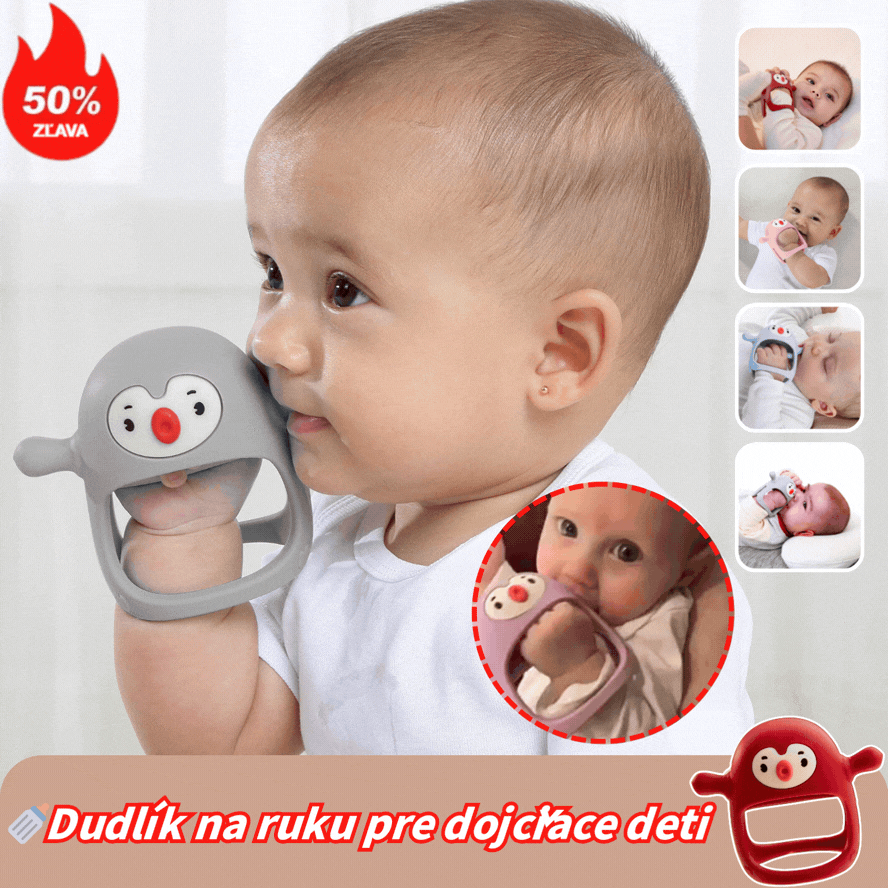 💝【Kupite 1, dobijte 1 gratis】👼Silikonska glodalica za bebe od 0 do 12 mjeseci, 🍼Duda za ruke za dojenje