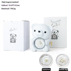 🎁🧸✨Bájos plüssmackó tartós rózsával - Igazi rózsával díszített plüssmackó, gyönyörű díszdobozban - Romantikus ajándék anyák napjára, esküvőre, évfordulóra, leánybúcsúra, karácsonyra és Valentin-napra