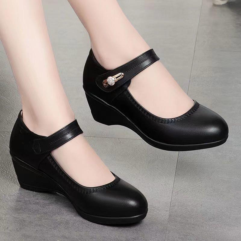 【50% OFF】【35-41】Puha bőr, puha talpú, éksarkú, csúszásgátló bőrcipő anyukáknak