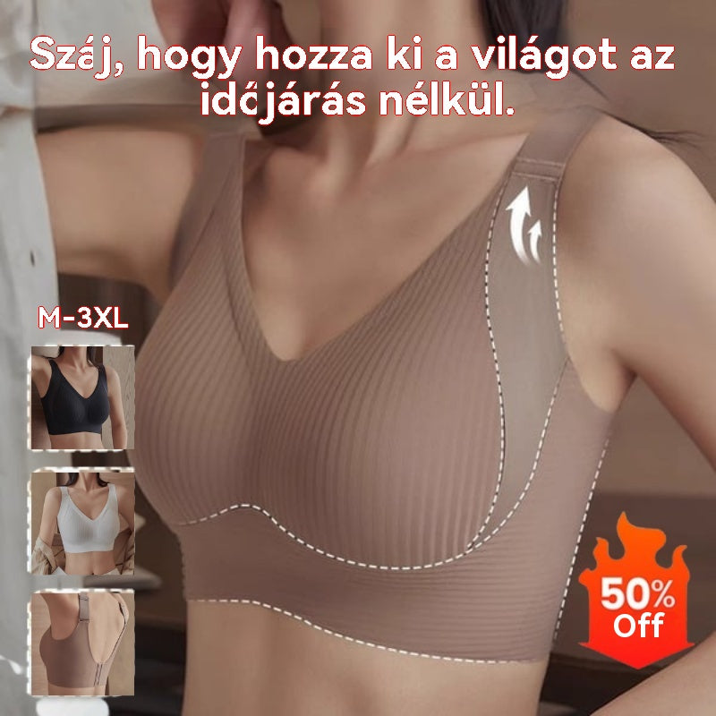 【50% kedvezmény】【4 db-os csomag】Női egyrészes, vezeték nélküli melltartó【40-95 kg】