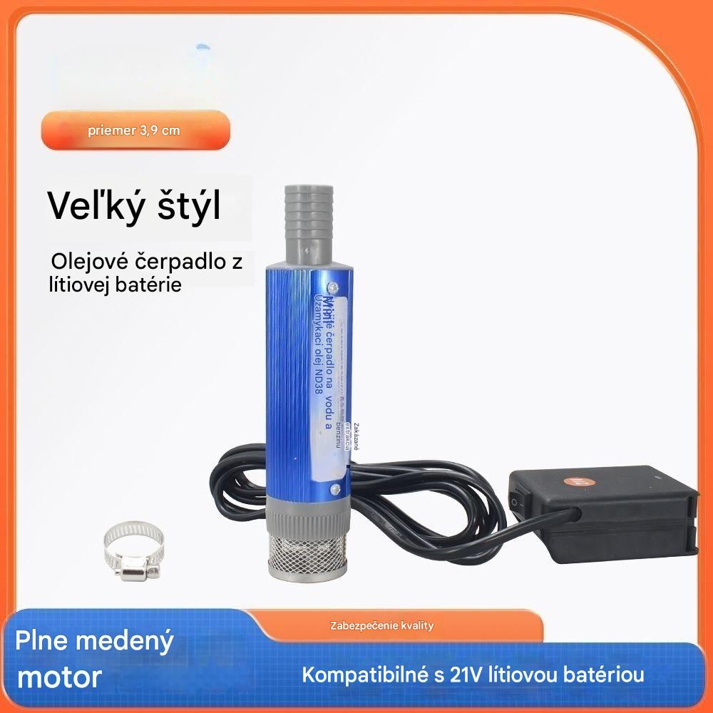 💥✅🔥Nové olejové čerpadlo Denaqi s lítiovou batériou, 21 V, dvojité olejové a vodné čerpadlo, lítiová batéria