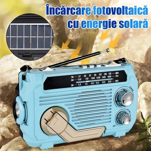 🏕️Φορητός πολυλειτουργικός φακός ραδιοφώνου AM
