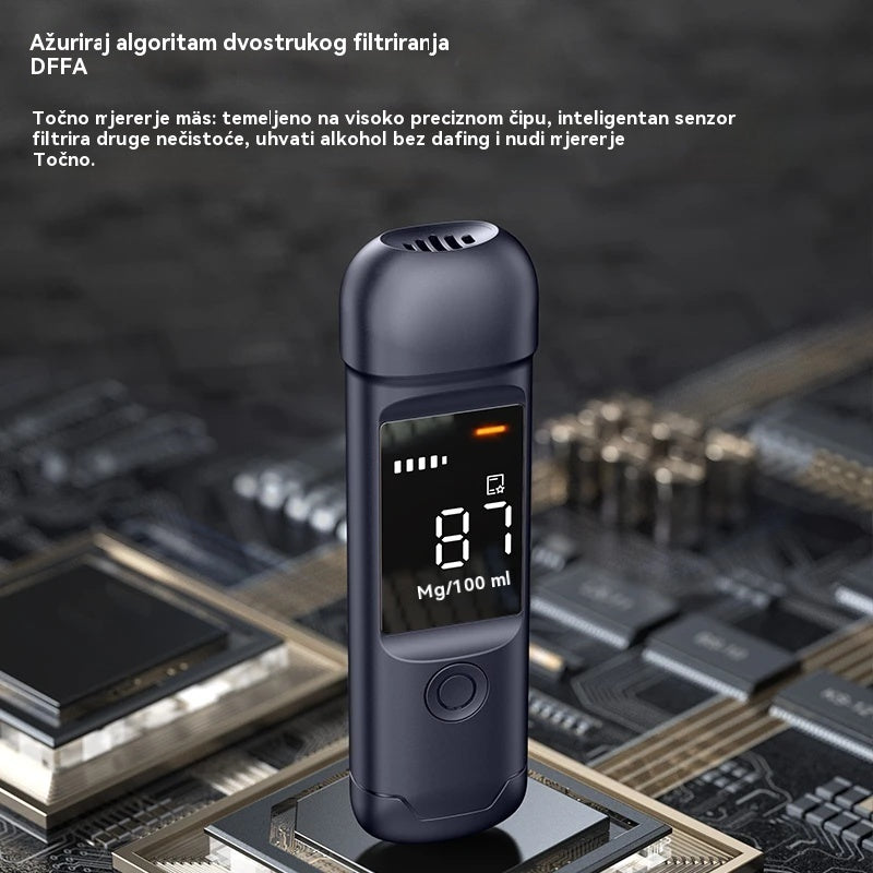 【Kupi 1 i primi 1 gratis】🍷 Prijenosni precizni alkotest – Provjeri razinu alkohola prije vožnje