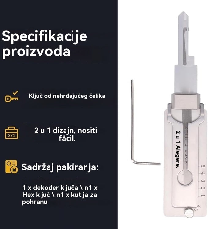 🏆🔐Különleges promóciók ezen a héten🔑 - 49% kedvezmény🔥Rozsdamentes acél kulcsdekóder