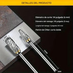 🔩 Juego premium de cortadores rotativos de carburo de acero de tungsteno – Precisión y alta durabilidad