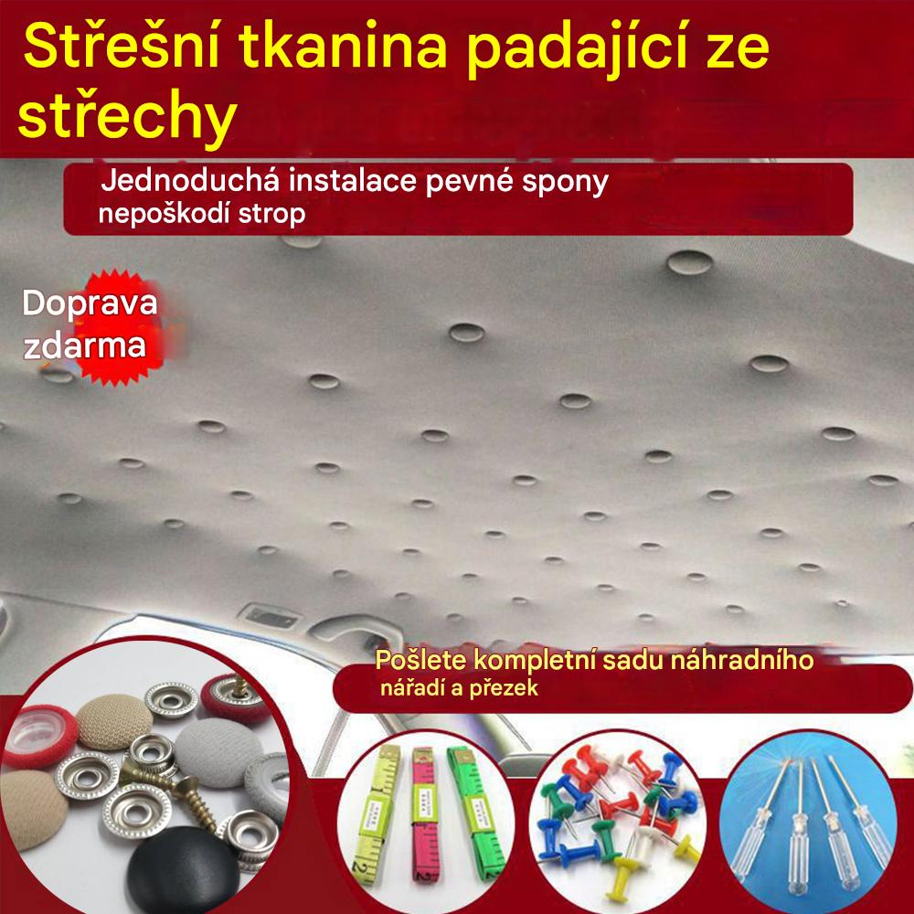 Střešní plachta spadla a spona na upevnění hřebíku byla opravena. Úprava interiéru auta a oprava brady bez demontáže (instalační sada + šroubovák + ručník v ceně)