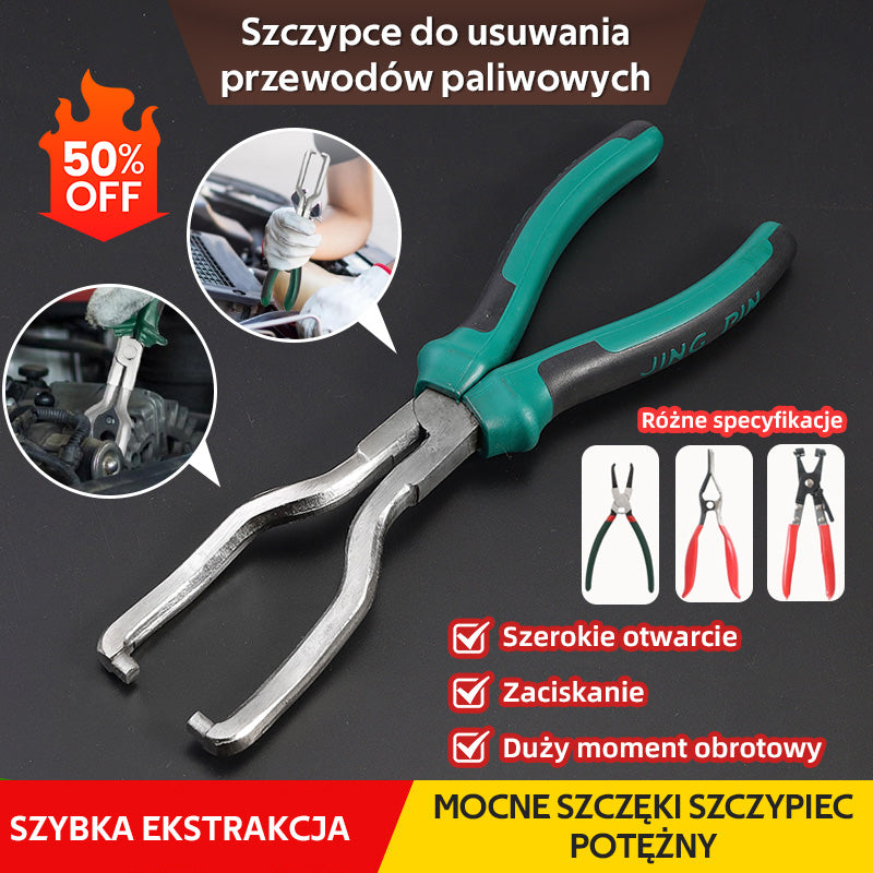 🧰 [4-częściowy zestaw] Specjalny zestaw szczypiec samochodowych, szczypce do rur olejowych, szczypce do usuwania samochodowych przewodów paliwowych, zaciski do przewodów olejowych, specjalne narzędzia do usuwania filtrów rur benzynowych