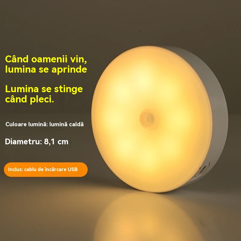 🏡【Αγοράστε 1 και πάρτε 1 δωρεάν】💡Έξυπνο φως LED με λειτουργία ανίχνευσης ανθρώπινου σώματος, εύκολο στη φόρτιση και πρακτικό