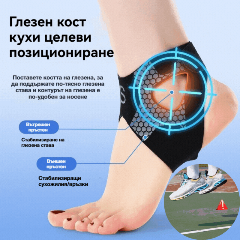 🔥【Горещи продажби】🦶Професионален спортен бандаж за опора на глезена и защита от навяхвания