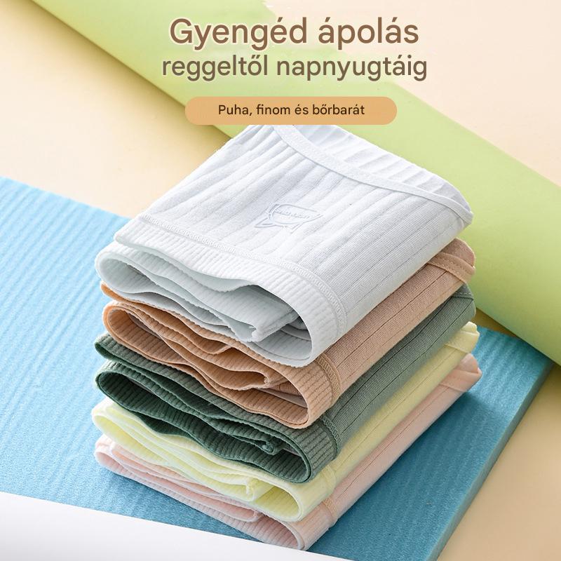 (7db) 【Utolsó nap 50% kedvezménnyel】Női egyszerű és fejlett antibakteriális fehérnemű magas derékkal, 70-180kg súlyú nők számára