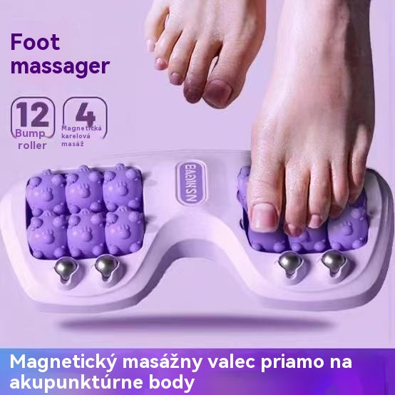 🔥Nový produkt💜Prenosný masážny prístroj na nohy s dvoma valčekmi💜