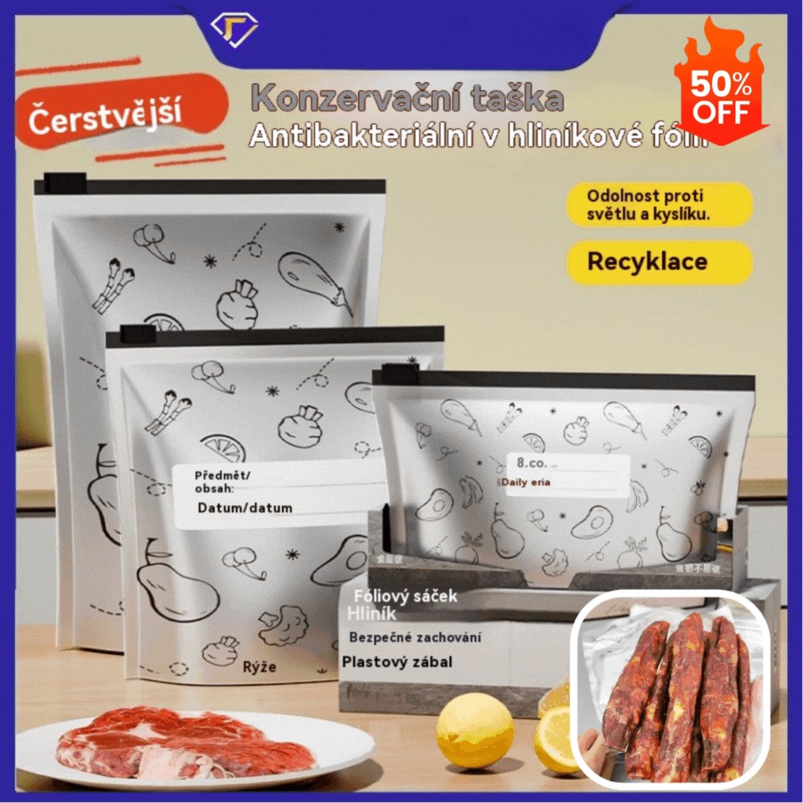 🔥【50% popusta】🔥Ukupno 30 antibakterijskih vrećica od aluminijske folije, super jednostavnih za korištenje, za očuvanje svježine.