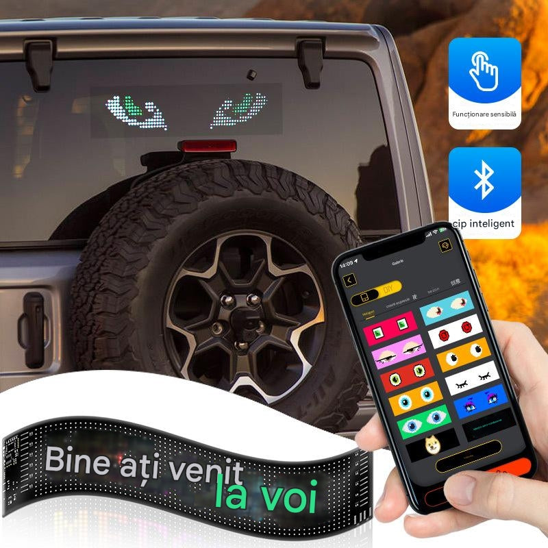 💡🎫 Ultracienki i elastyczny, miękki ekran samochodowy LED