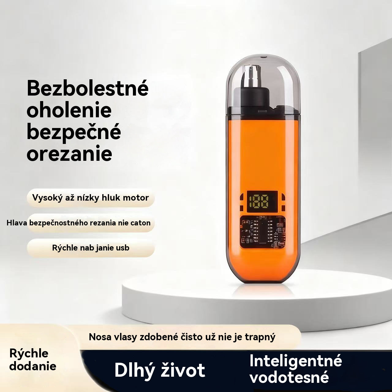 📢📢 Έκπτωση 50%!!! 👨 Πολυλειτουργικό ηλεκτρικό τρίμερ για τρίχες στη μύτη γενικής χρήσης με ψηφιακή οθόνη.