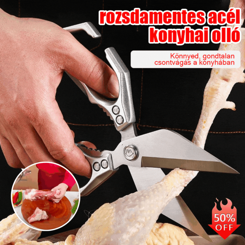 🔥Vásárolj 1-et, kapsz 1-et ingyen🔥Multifunkcionális és tartós konyhai olló