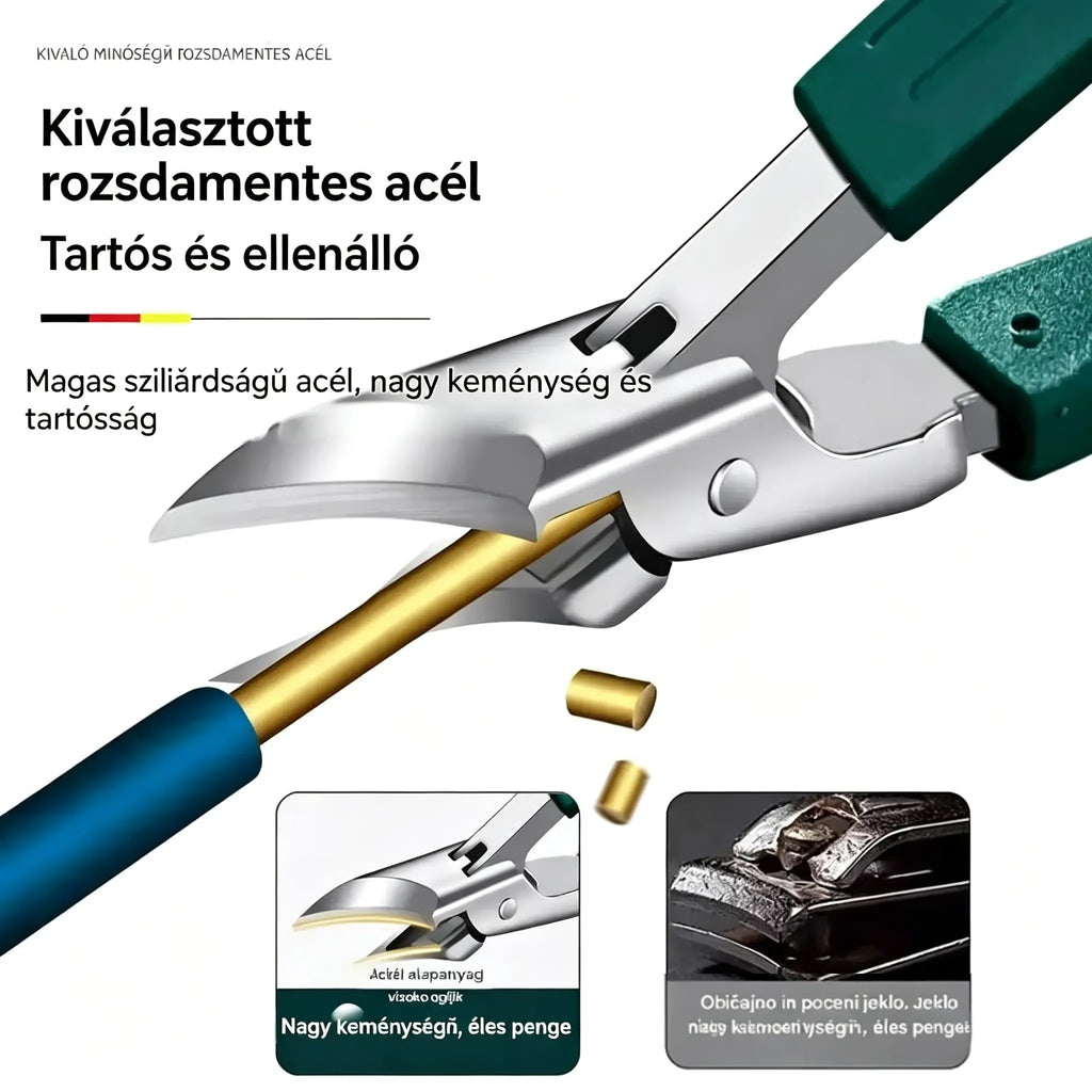 🔥 Körömvágó fröccsenés elleni védelemmel és 25°-os szögben döntött éllel (3 darabos készlet)