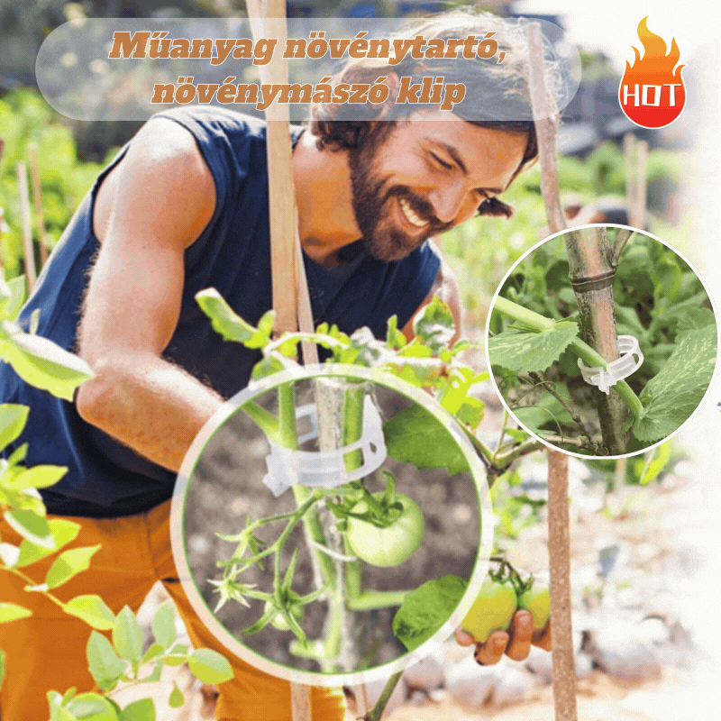 【200db】🔥🔥🔥🌱Rögzített műanyag növényi kapcsok