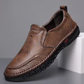 【50% kedvezmény korlátozott ideig!】【39-44-es méret】Férfi alkalmi sportcipő, valódi bőr, puha talp, csúszásgátló, lélegző