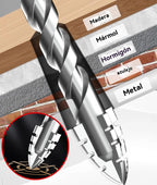 🔥40% kedvezmény!🔥🧰【3+4+5+6+8+10+12mm】Frissített, szuperkemény volfrámacél excenteres fúrófej, recés éllel