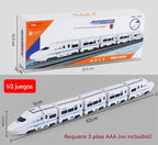 🚆【Vásárlás több személy által】Elektromos nagysebességű vasútmodell, Univerzális kisvonat, Nagysebességű vonat, Kisgyermekkori játék