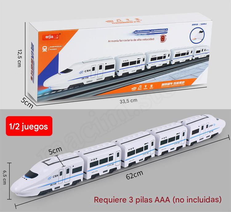 🚆【Vásárlás több személy által】Elektromos nagysebességű vasútmodell, Univerzális kisvonat, Nagysebességű vonat, Kisgyermekkori játék