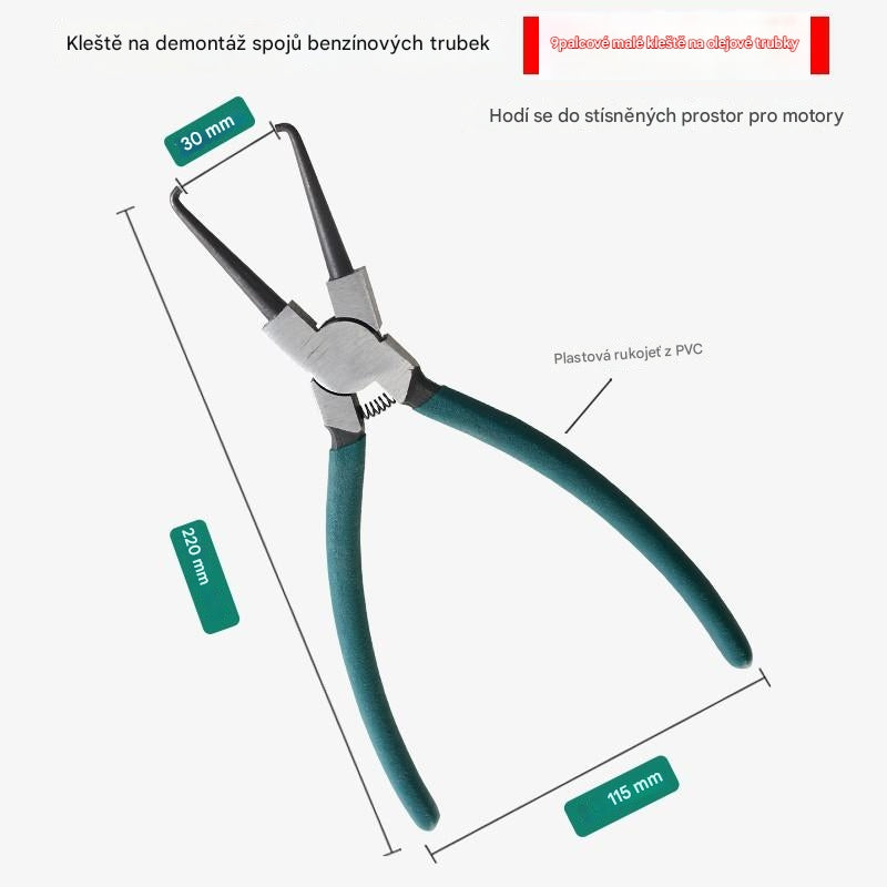 🧰【Sada 4 kusů】🚗Benzínové kleště Speciální nástrojové kleště pro demontáž benzinových trubek