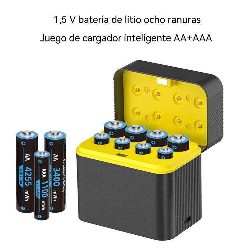 🏆Bliskavica razprodaja⚡Prodanih več kot 50.000 enot! Skoraj razprodano.💥🎁🔋Polnilna torbica - Polnilna litijeva baterija AA/AAA