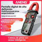 🔥【Časově omezená nabídka】🛠️Chytrý digitální klešťový měřič, multifunkční klešťový měřič pro elektrikáře✅Vysoce přesný klešťový měřič✅Plně automatická identifikace.