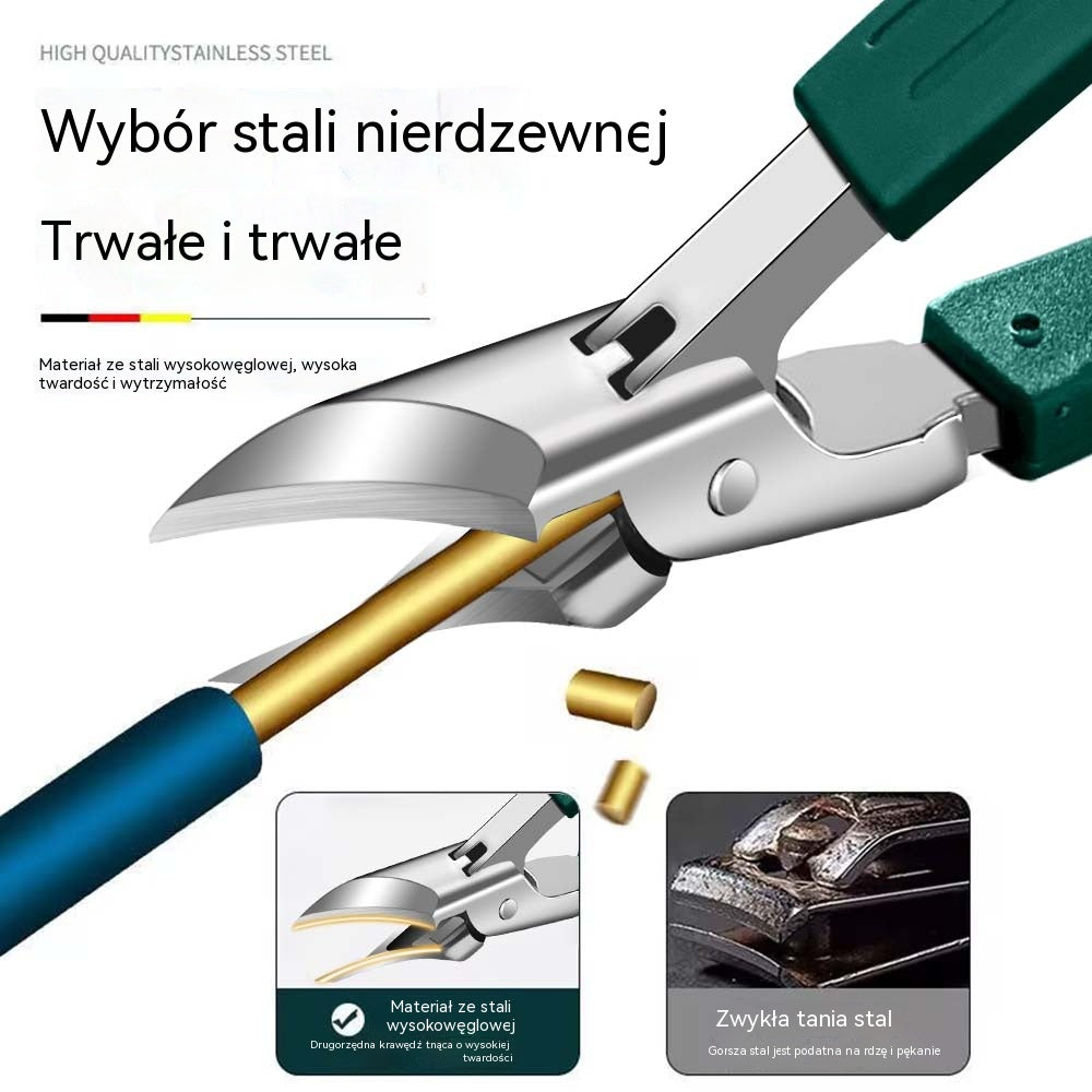 🔥Promocja – Rabat do 50%!🔥【Zestaw 3 sztuk】Obcinacz do paznokci z zabezpieczeniem przed rozpryskiwaniem i krawędzią ściętą pod kątem 25°