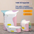 🧳【Set od 5 dijelova】💨 Velika, stlačiva vakuumska vrećica za pohranu: nije potrebna pumpa, nepropusna je i idealna za uštedu prostora u koferima i kod kuće ✈️