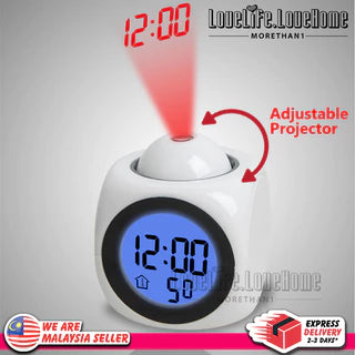 【Časově omezená nabídka - sleva 50 %】⏰ Multifunkční projektorové hodiny — čas, budík, teplota a počasí na zdi nebo stropě