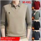 50% OFF🔥【M-4XL】 Pánský prémiový kašmírový dvoudílný teplý top vše v jednom❤️【45-105kg】