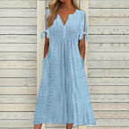 💋【🏆Legnépszerűbb】(S-5XL)Egyszerű, plus size női ruha egyszínű szabásmintával, laza és lezser ✅️ Utánvétes fizetés