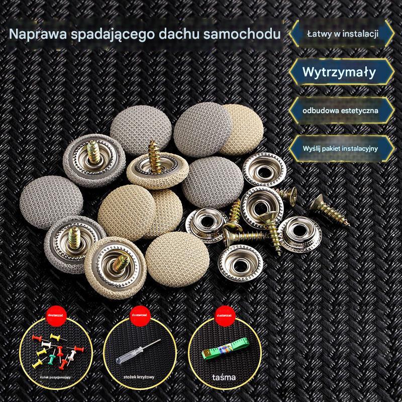 🔥【30% OFF】Pokrycie dachu samochodu odpada. Napraw klamrę mocującą gwoździe. Modyfikacja i renowacja wnętrza samochodu pod brodą bez demontażu (zestaw narzędzi montażowych + śrubokręt + ręcznik w zestawie)