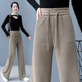 🔥✨【M-3XL】【40-110KG】👖Нови дамски еластични широки панталони, стилни и ежедневни