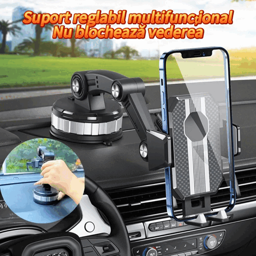 🚗Soporte para teléfono para automóvil multifuncional, ¡puede soportar hasta 5 kg!