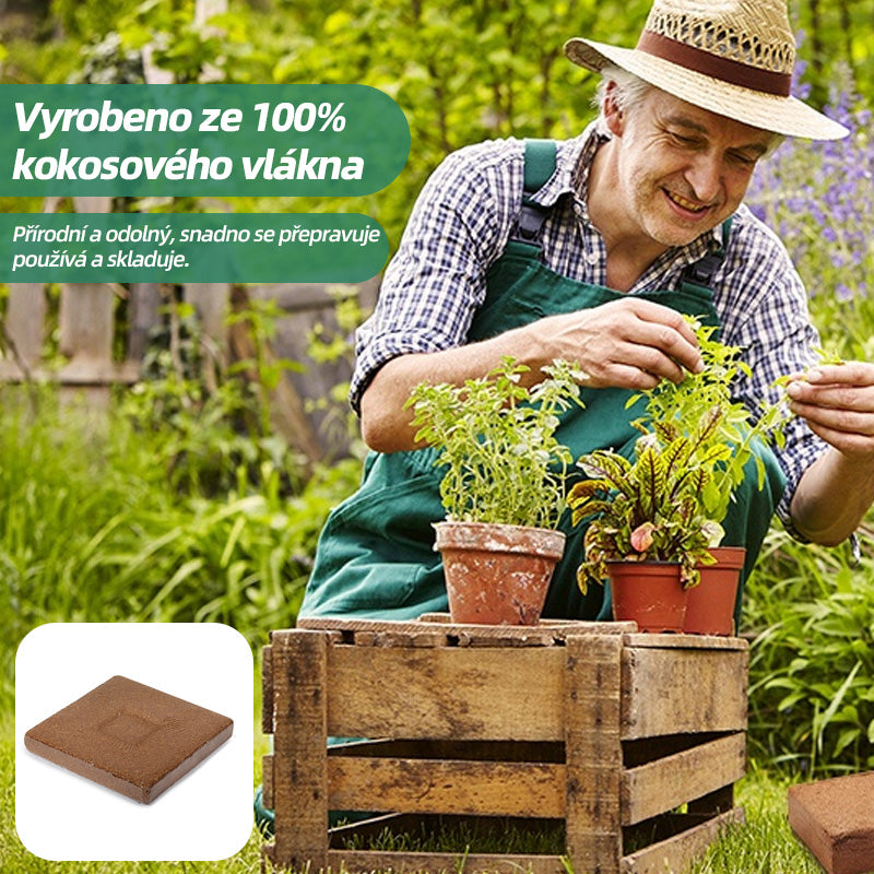 💥🌱🌱Půda z kokosových cihel bohatá na živiny pro výsadbu, akvakulturu a izolaci.