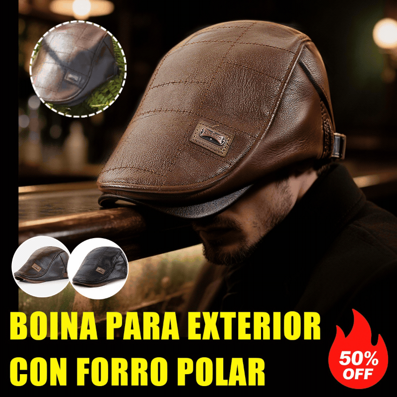 🧢【50% OFF】🔥 Prémiový vintage kožený baret