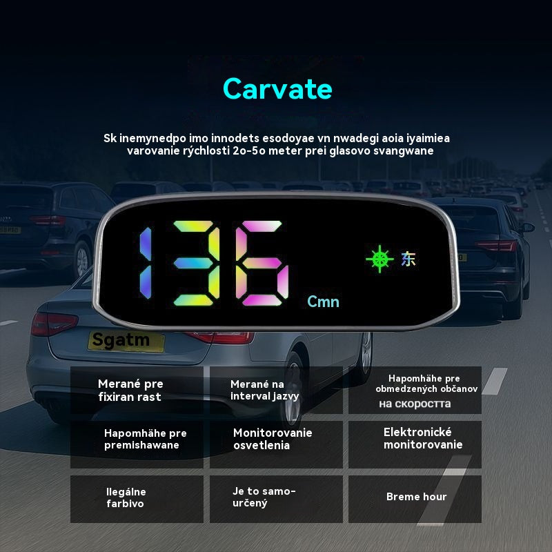 🚗🔥【Kúpte jeden a druhý dostanete zadarmo】 Rýchlomer do auta s displejom napájaným solárnou energiou