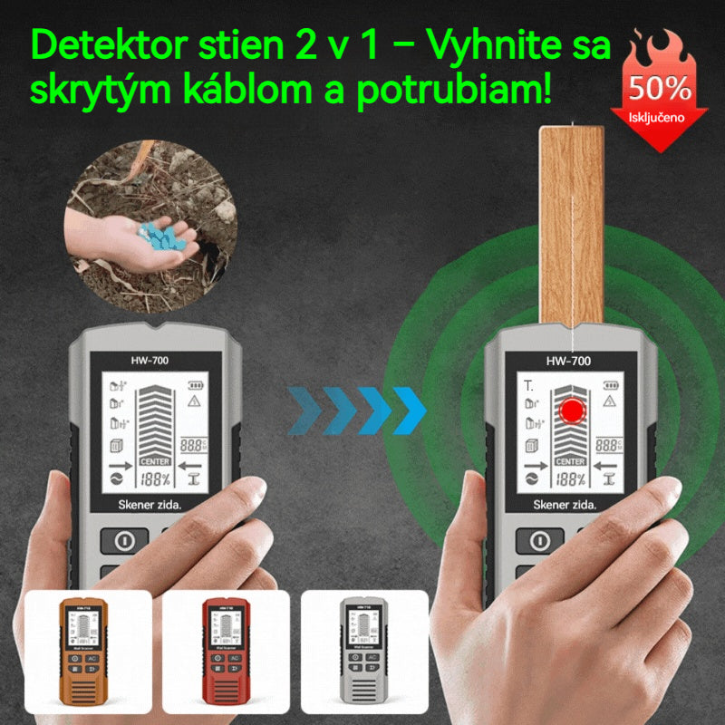 🔍Detektor stien 2 v 1 – Vyhnite sa skrytým káblom a potrubiam!
