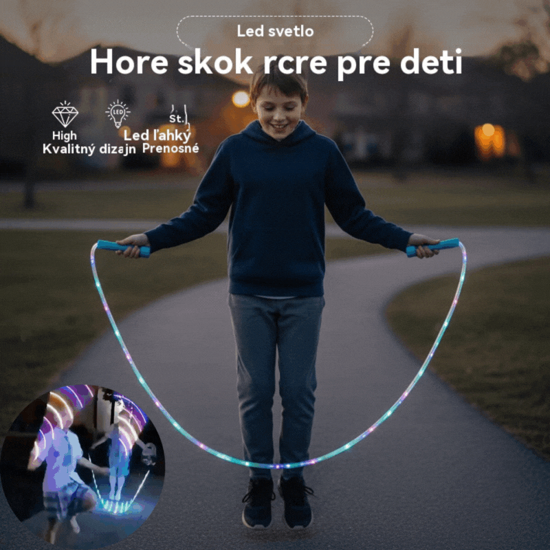 🏃【Kúp 1, získaj 1 zadarmo】🌈 LED svietiace švihadlo pre deti