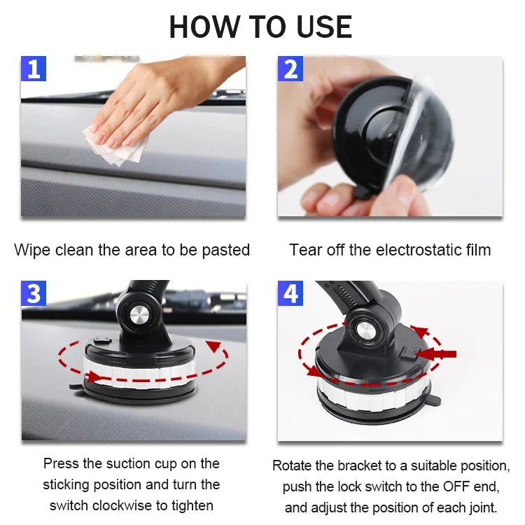 🔥【Posebna ponudba za omejen čas】🚗Praktično in prenosno držalo za telefon v avtomobilu, največja nosilnost 5 kg!